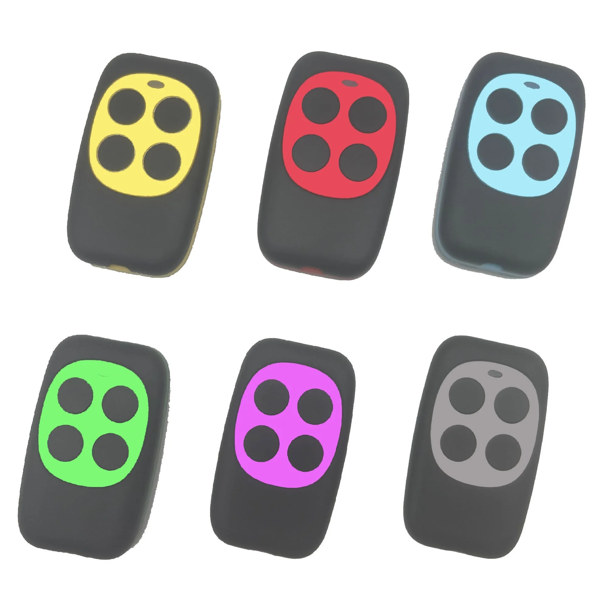 

433Mhz 4 Keys Colorful Remote Control RF Wireless Copy Code Remote Electric Cloning Gate Garage Door Auto Keychain for Home