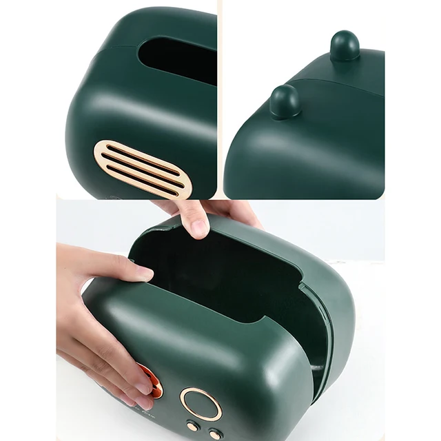 Nedves Törlőkészülék Dekoráció Papírtartó Tároló Szalvéta Tok Asztali Retro Rádió Szervező Dísz Kézműves Többfunkció - Image 6