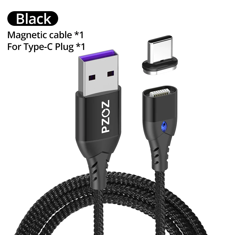 PZOZ 5A Magnetic Cable Type C Super Fast Charging Micro USB Cable