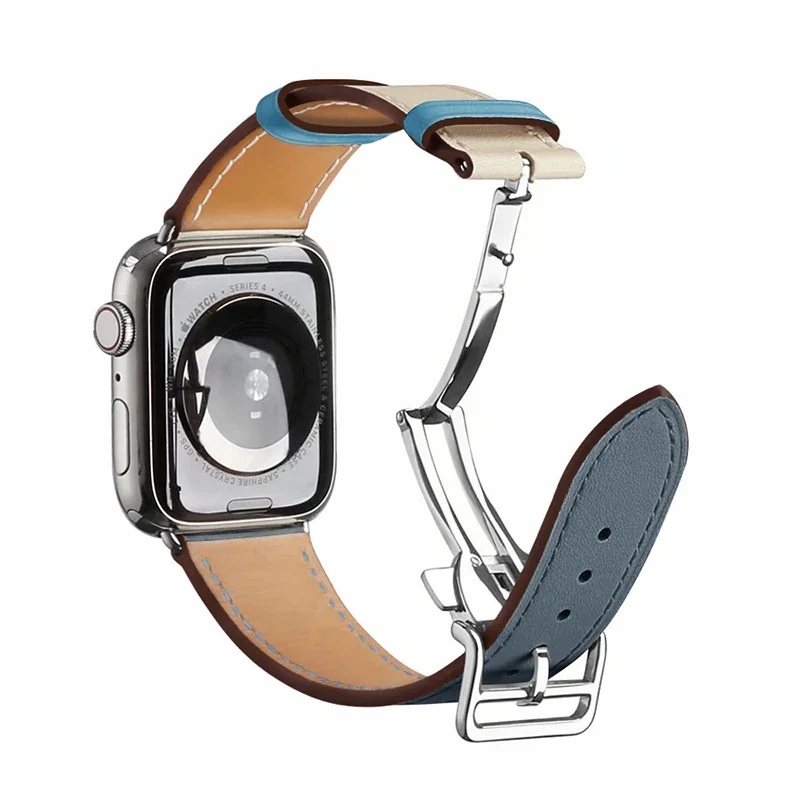 Premium Genuine Leather Watch Strap - Elegant Wristband