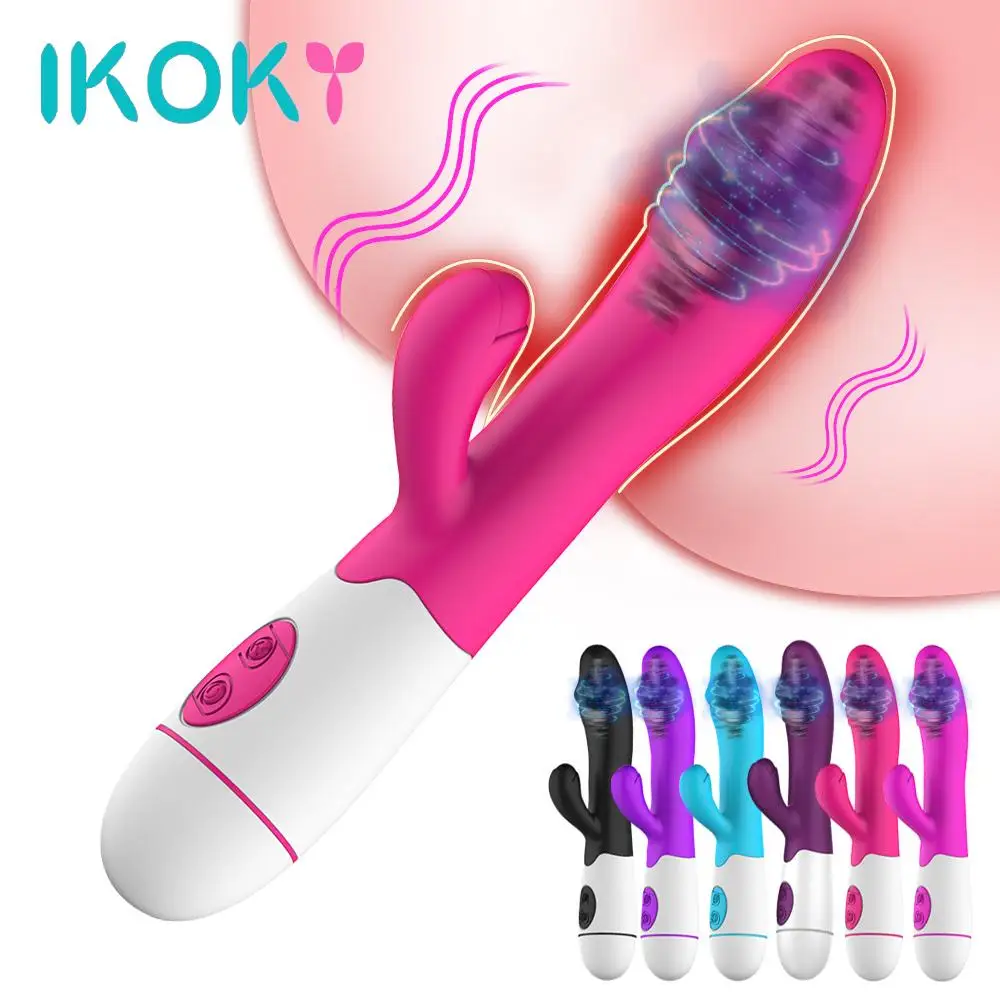 IKOKY Dildo Rabbit Vibrator Dual Vibration Intimate Goods G Spot Massager Sex Toys for Woman Vaginal Clitoris Stimulator picture