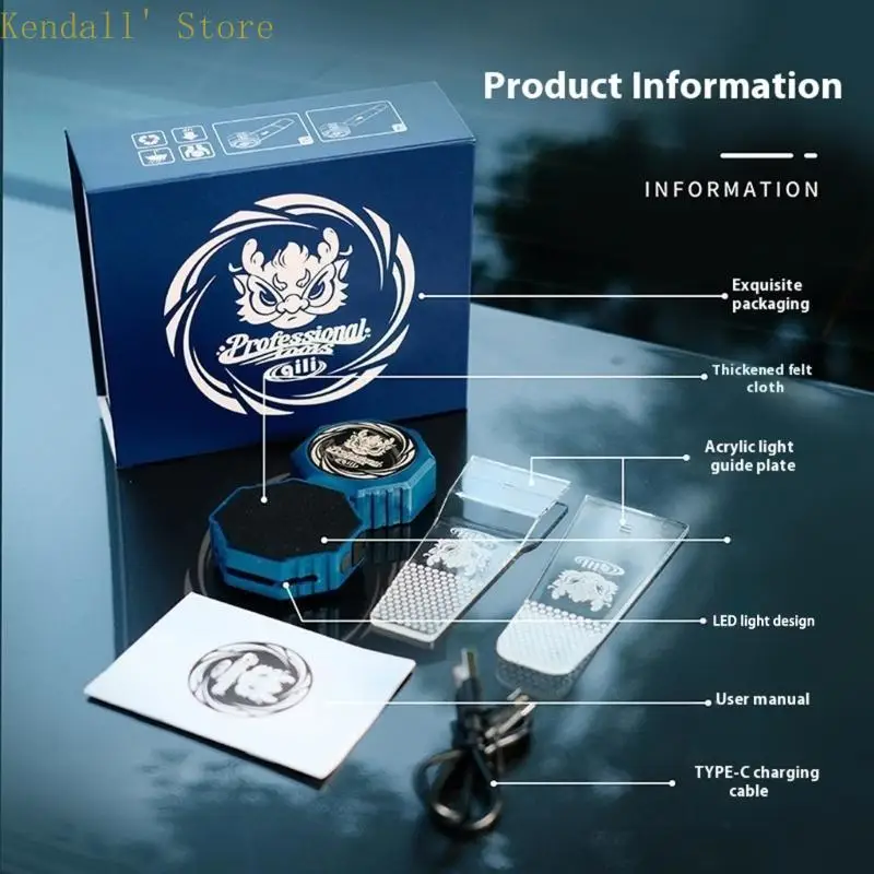 Car Tint Edge Cutting Light Tool Strong Magnetic Wrap Cutting Light Window Film Pattern Cutter Precisions Lighting