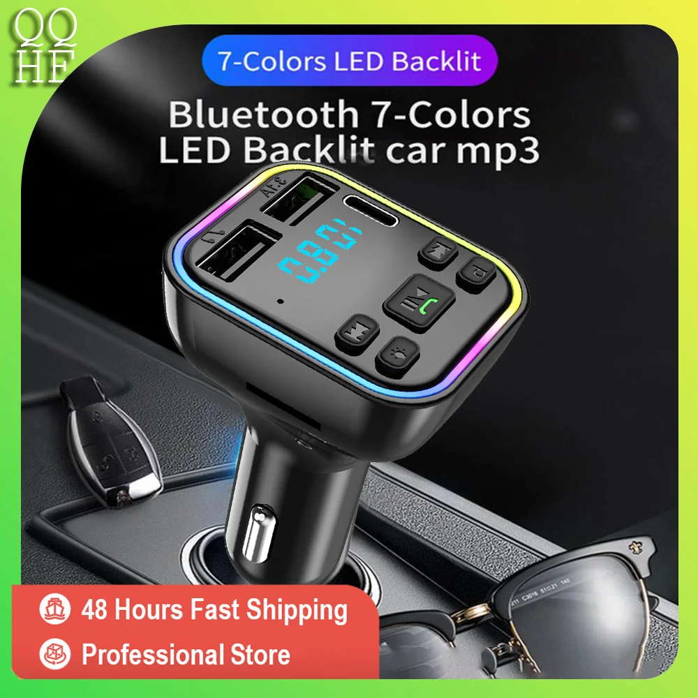 CarBluetooth50FMTransmitterPDTypeCDualUSB31AFastCharger