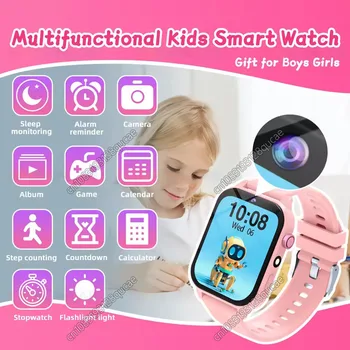 2025 New Smart Watch For Children HD Touch Screen Camera 18 Games Sleep Monitoring Alarm Clock Calculator Birthday Gift Boy Girl 1