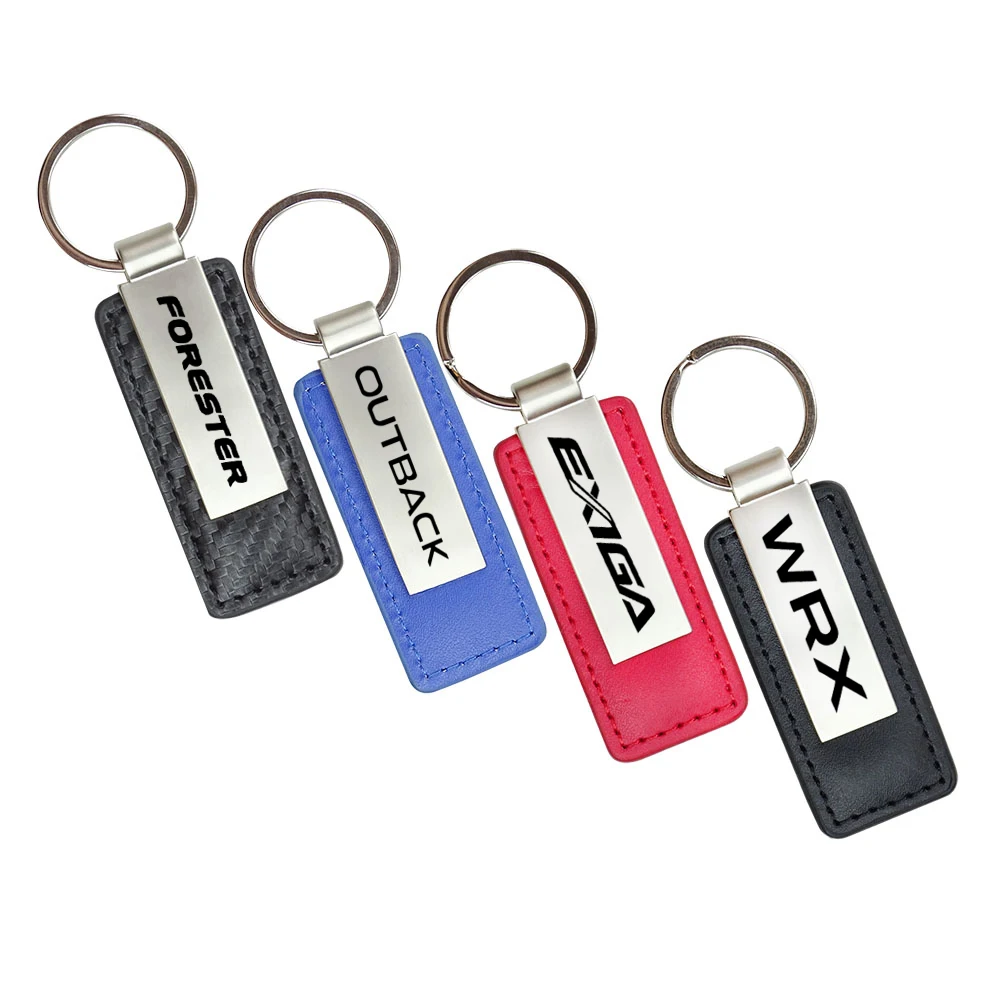 Car Emblem Key Chain For Subaru WRX STELLA OUTBACK LEGACY Justy IMPRCZA FORESTER Exiga CHIFFON Brz ASCENT Key Rings Accessories car key chain