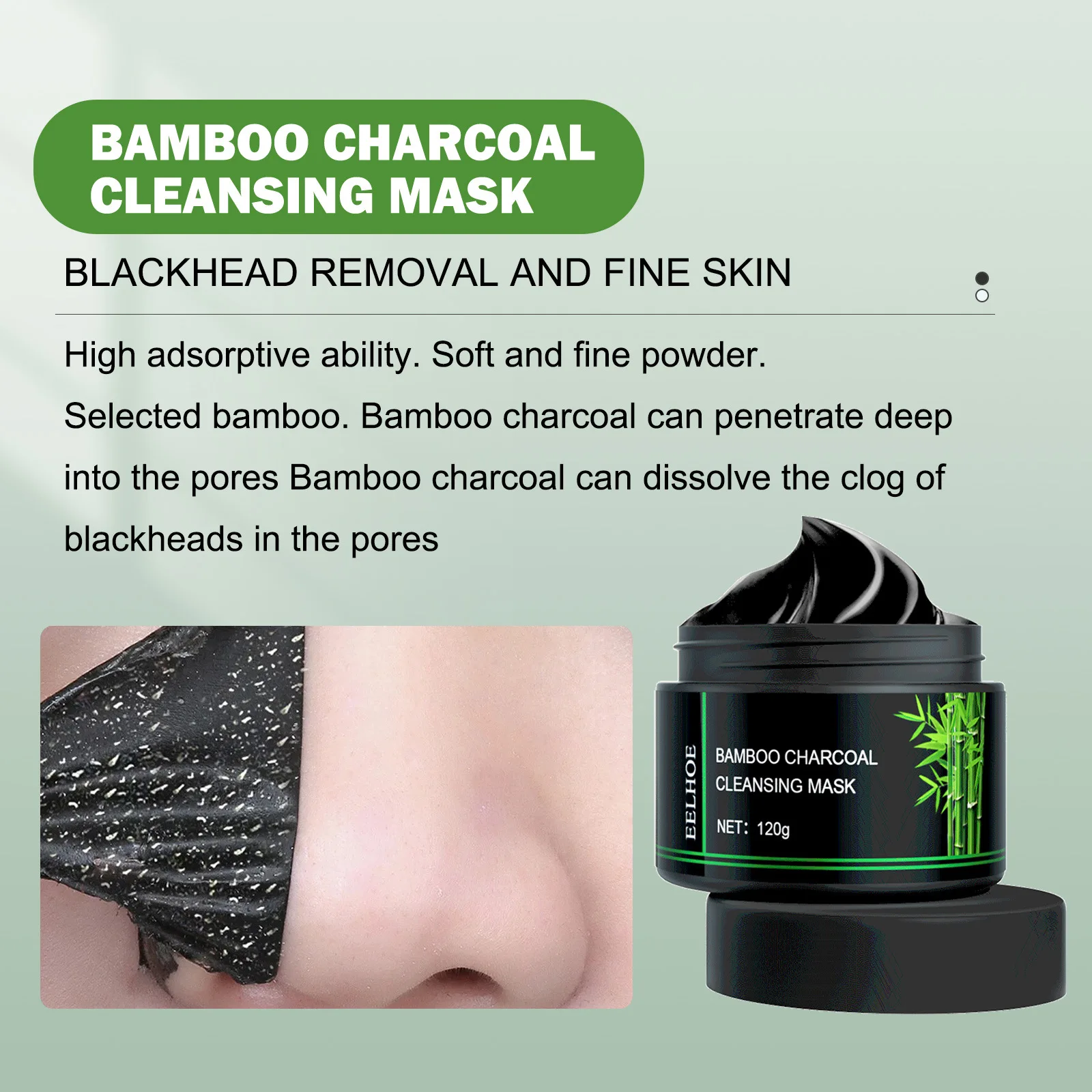 Nose Blackhead Remover Cream Peel Nasal Strips Deep Cleansing Shrink Pore Nose Black Dots Remove Stickers Skin Care Makeup 2