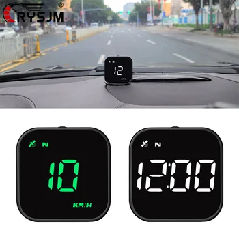 Pantalla LED de visualización frontal (HUD) para coche con GPS, velocímetro digital inteligente, accesorios para coche G4S HUD, para todos los coches con alarma de exceso de velocidad. 1