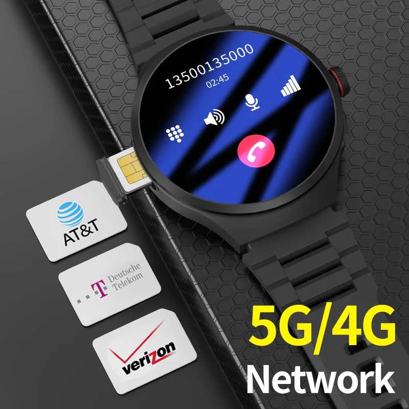 Smart Watch 5G Android Smartwatch With 1.75'' Amoled Larger Screen 1500Mah Battery 800W Rotary HD Camera GPS WIFI app Download 3