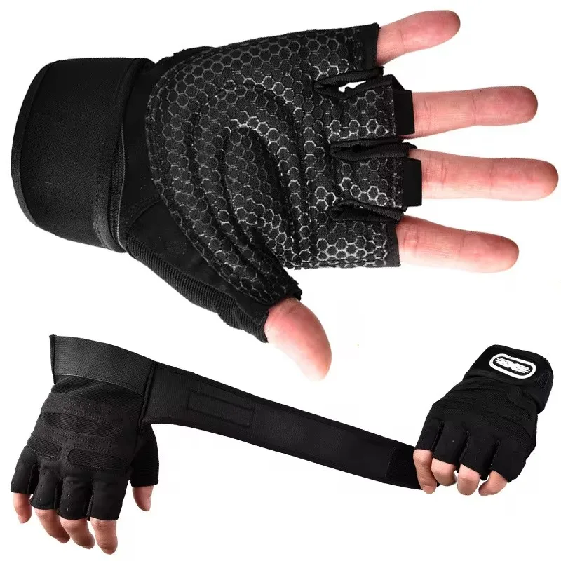 Gym Gloves Fitness Weight Lifting Gloves Body Building Training Sports Exercise Cycling Sport Workout Glove for Men Women M/L/XL 5