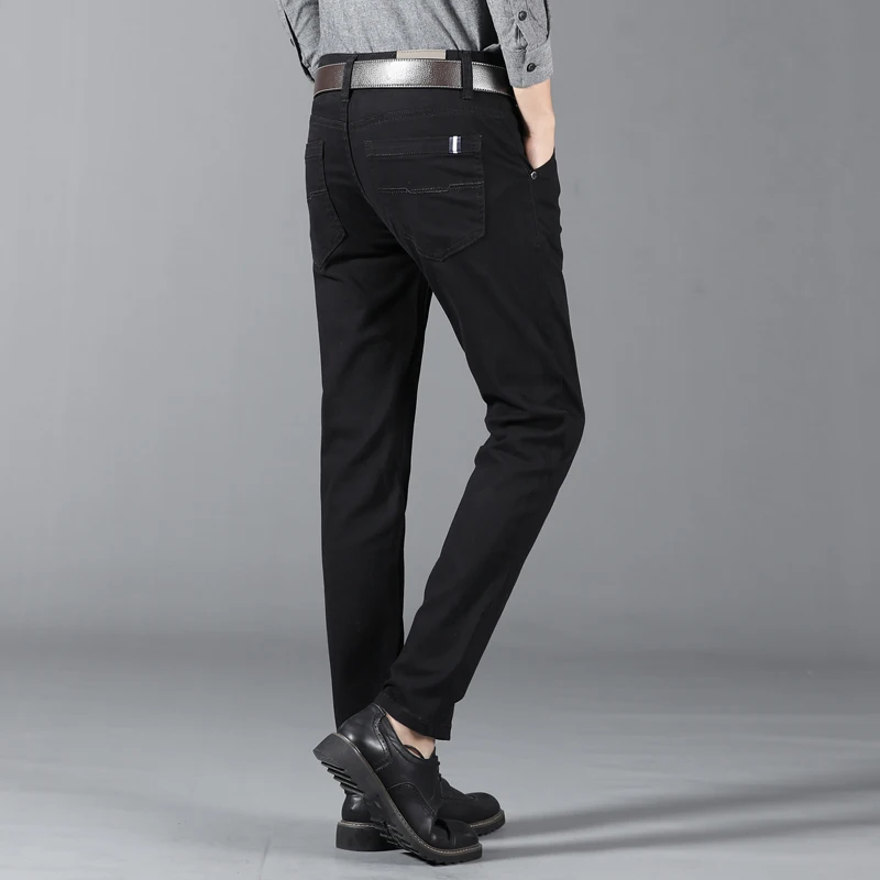 6 Farben Herrenhosen Business Casual Hosen Persönliche Markenkleidung Herren Lange Gerade Hosen 98% Baumwolle Reguläre Volle Länge – Detail 10