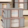 1PC - Cloth Quilt Storage Box Non woven Home Foldable Visible Quilt Bag 1