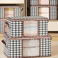 1PC - Cloth Quilt Storage Box Non woven Home Foldable Visible Quilt Bag 1