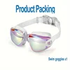 New professional adult sports high-definition gradient goggles swimming goggles for men and women waterproof adjustable silicone 3