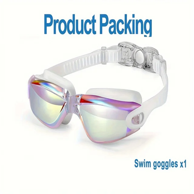 New professional adult sports high-definition gradient goggles swimming goggles for men and women waterproof adjustable silicone 3