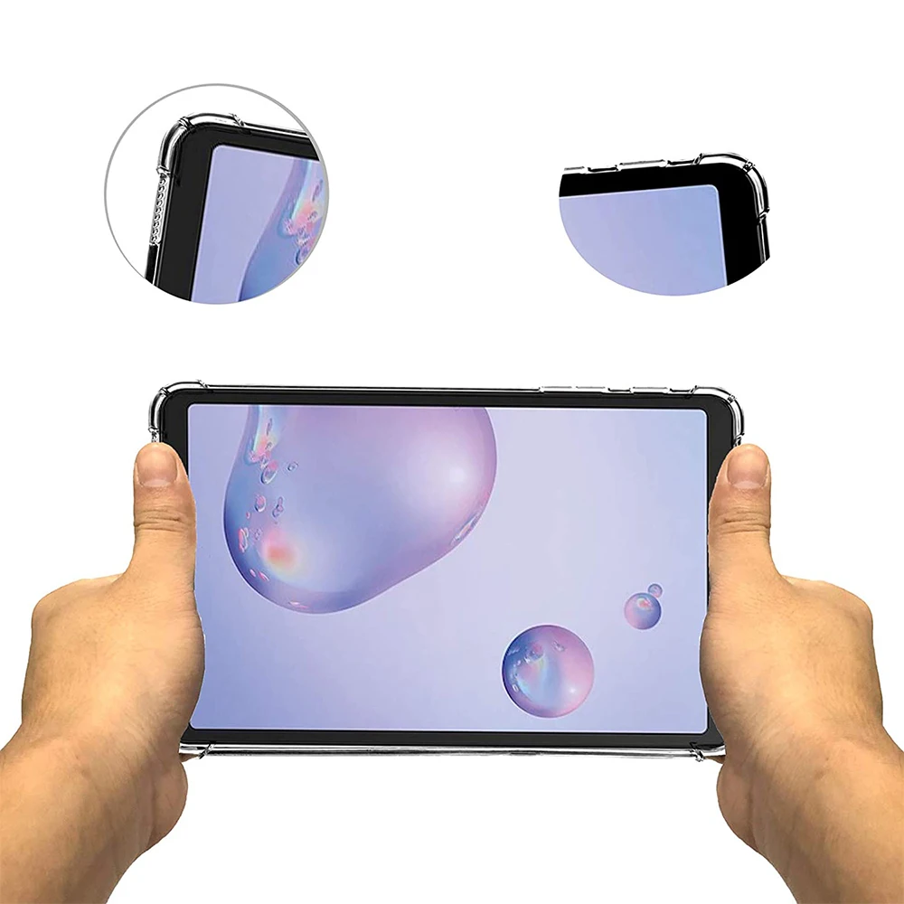 Tablet-Hülle für Samsung Galaxy Tab A 8.4 SM-T307U 2020, stoßfeste weiche Silikonhülle, transparente Rückseite_voghion.com