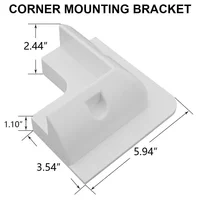 Support de montage de panneau solaire, ensemble d'angle ABS caravane, kits de supports de montage de panneau solaire, supports de fixation de panneau, protection UV 5
