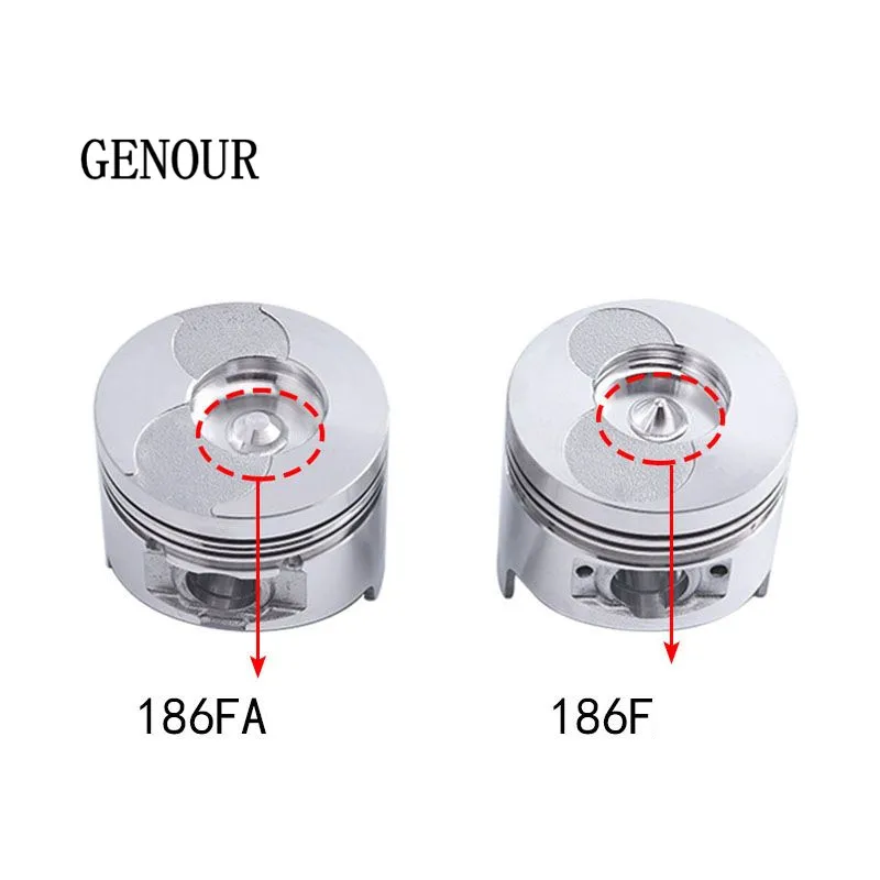 Piston Full Set W/ RING PIN CLIP For KAMA KIPOR 170F 178F 186F 190F 192F Air Cooled 2KW 3KW 5KW 6KW DIESEL Generator Spare Parts