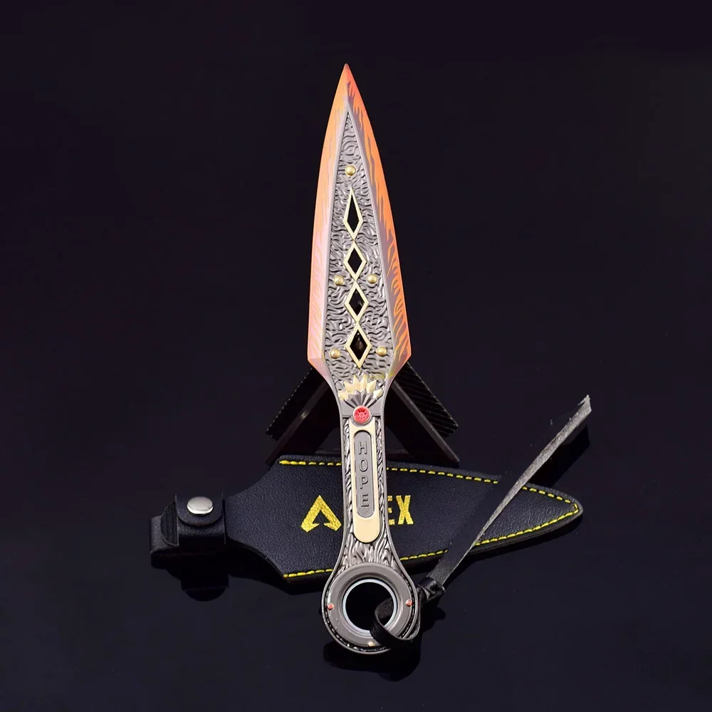 22cm Apex Legends Heirloom Weapon Wraith Kunai Game Metal Katana Ninja Swords Rotatable Melee Weapon Model cosplay sword game knife cosplay toy retractable sword toy cosplay prop Gifts Toys for Boys