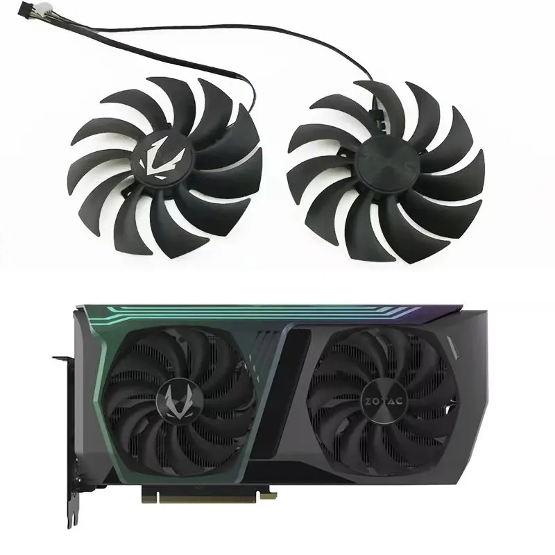 Ventola A 2 Ventole Nuovissima Ventola Gpu Da 100Mm 4Pin Muslimx Rtx3070 Per Ventola Di Raffreddamento Della Scheda Grafica Zotac Gaming Geforce Rtx 3