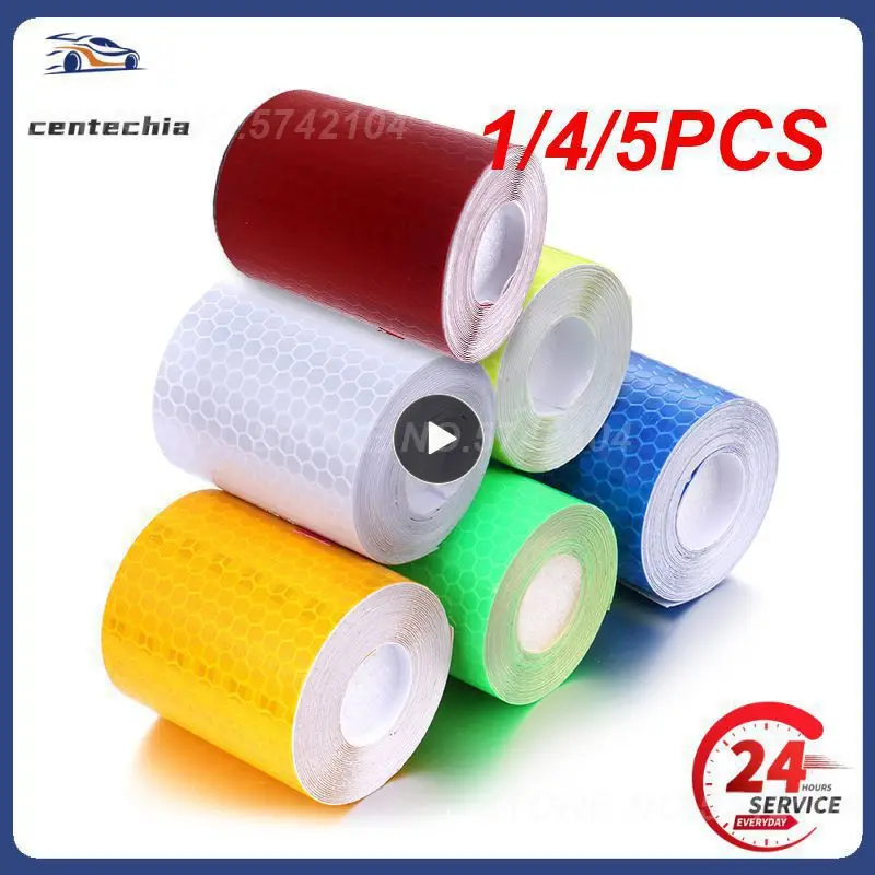 

1/4/5 шт. x 3 метра флуоресцентная желтая зеленая Светоотражающая наклейка автомобильная светящаяся полоса Автомобиль Мотоцикл декоративная наклейка