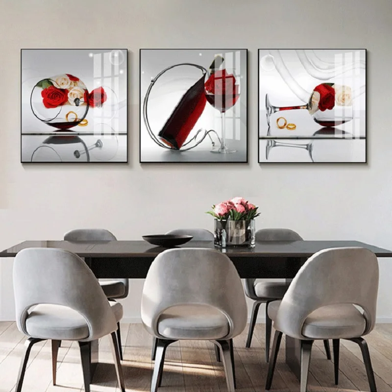 Modern Minimalist Restaurant Light Luxury Rose Wine Cup Tea Room Nordic