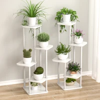 Plant Stand and Flower Stand Wooden Shelf 5/6/8Layers Display Stand Storage Shelf Pot Rack Organizer Shelves Garden Decoration 1