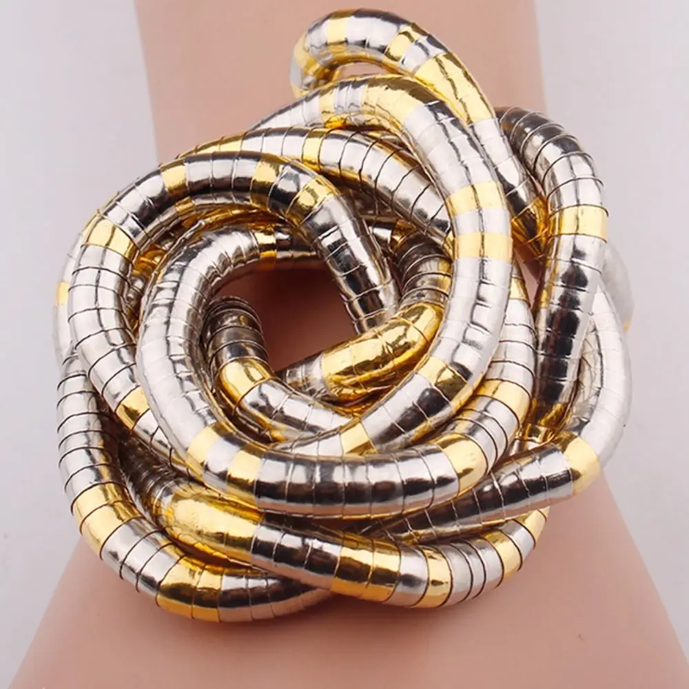 New Alloy Bendable Snake Necklace Gold Color Silver Color Flexible Choker Punk Jewelry Accessories Bracelet