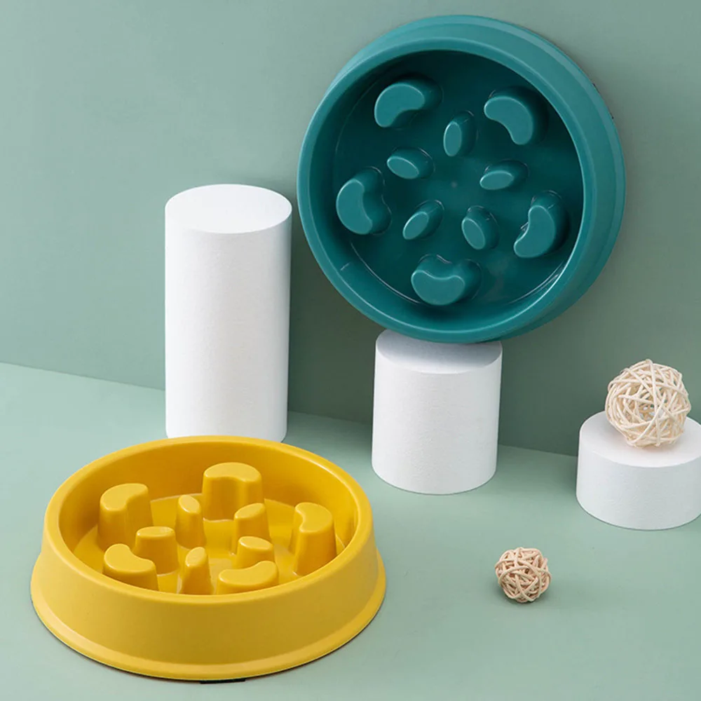 Pet Slow Food Bowl Small Dog Choke-proof Bowl Non-slip Slow Food Feeder Dog Rice Pet Supplies Available for Cats and Dogs