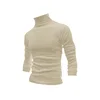 New Solid Color Turtleneck Cashmere Weater Slim Fit Pullover Base Knitwear Sweater Men's Keep Warm Inner Match Men's Clothing 5