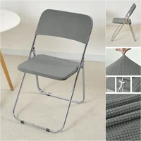 1/4/6sets Folding Chair Covers Polar Fleece Stretch Wedding Chair Seat Slipcovers Dining Room Seat Protector Covers Hotel Home 1