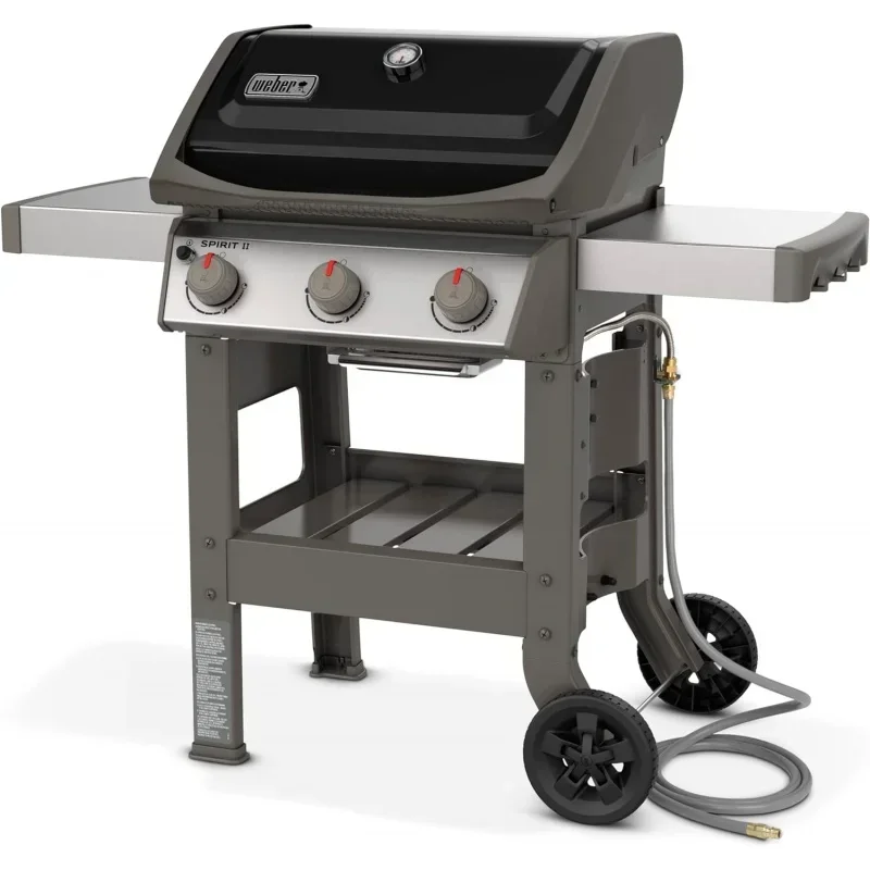 Weber Spirit II E-310 3-Burner Natural Gas Grill, Black