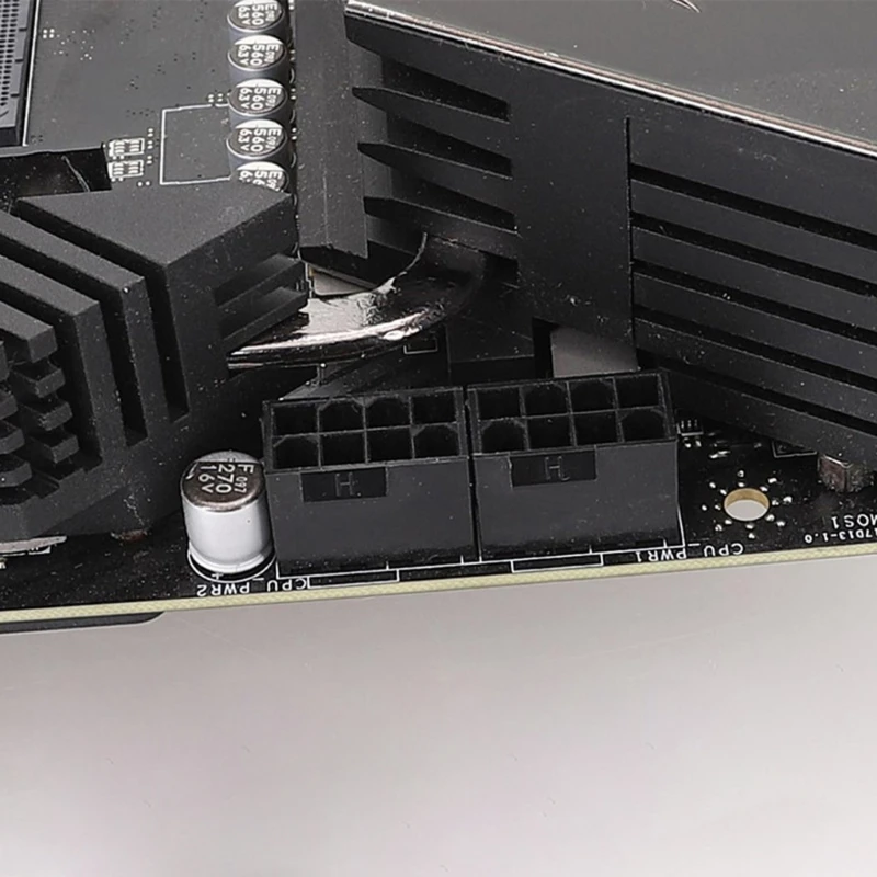 데스크탑 PC 메인보드 CPU 어댑터용 90° 8핀 암 8핀 수 전원 어댑터