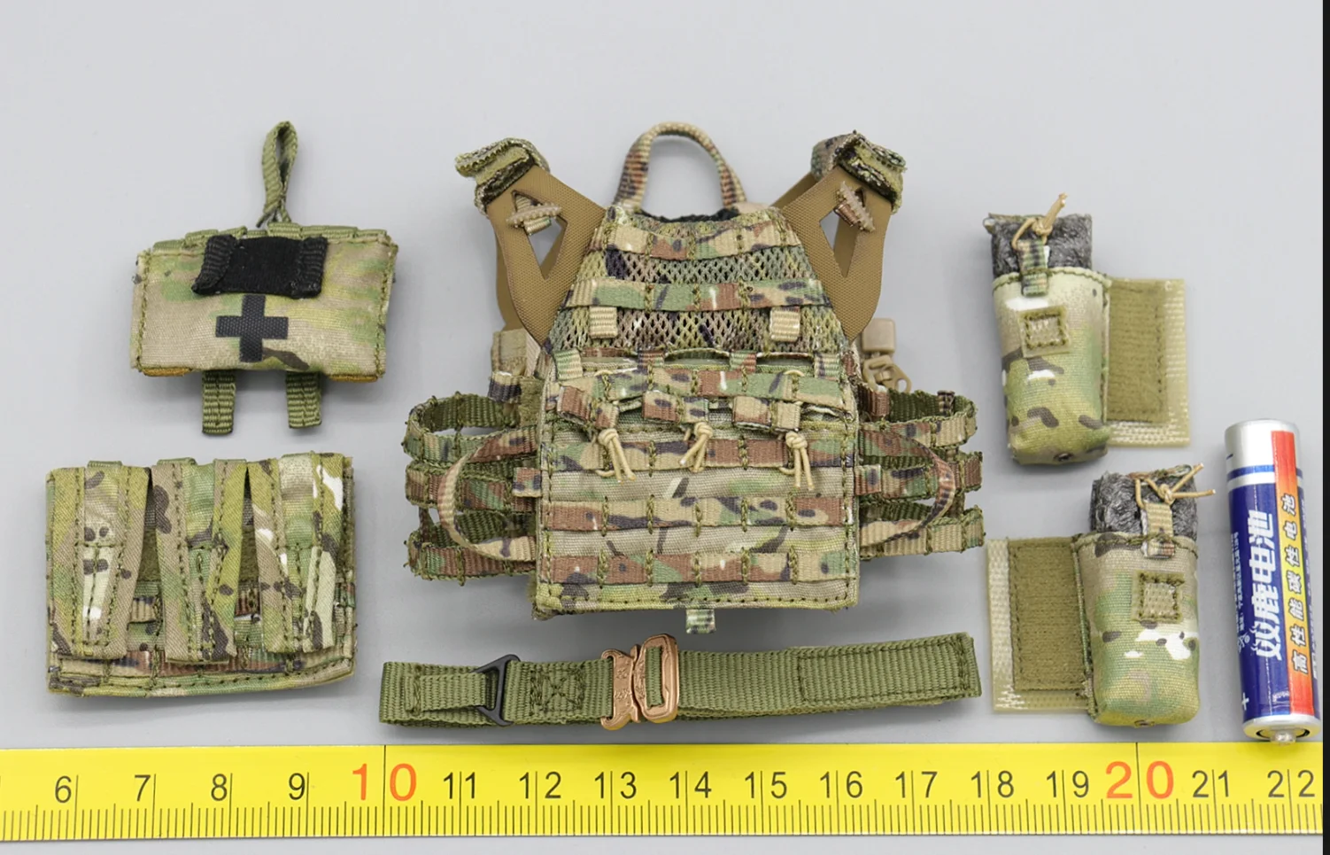 

1/6 Scale 26054S CBRN Assault Team Chest Hanging Vest Models for 12''Figures DIY Accessories