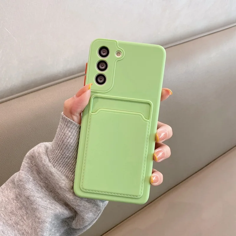 best case for samsung Card Slot Case For Samsung Galaxy S22 S21 Ultra S20 FE Plus A52 A53 A72 A33 A32 M52 5G A12 A51 A71 A52S Camera Protection Cover cute phone cases for samsung 