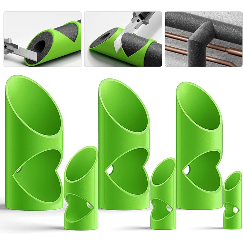 Pipe Cutter Tool 3Pcs Foam Insulation Cutting Guide Fixture For Pipe Insulation Household Fixed Clamp Tube Cutting