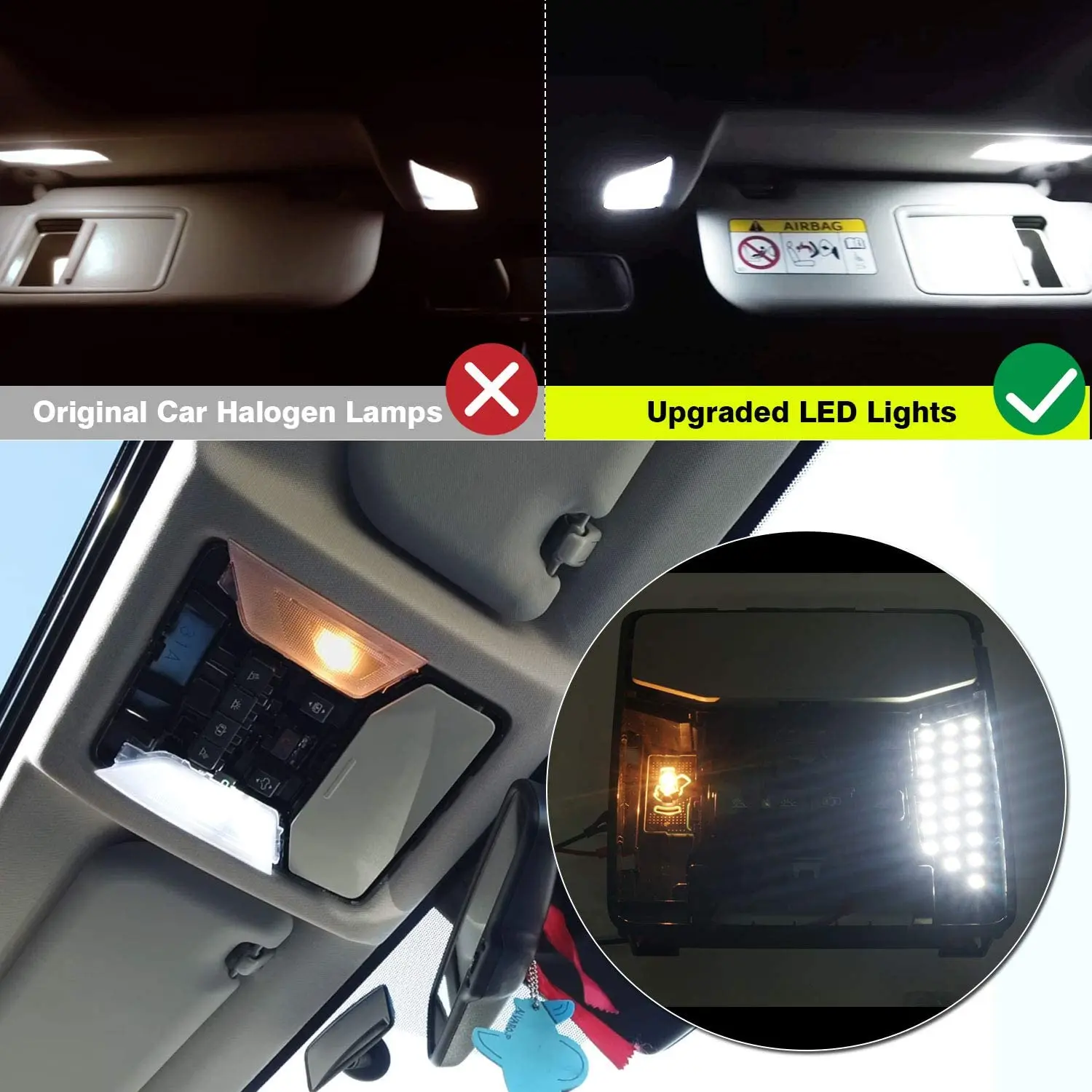 인테리어 램프 돔 맵 지붕 조명 LED 독서 램프 Canbus 전구, 스즈키 짐니 JB23 JB33 JB43 JB53 1998-2018