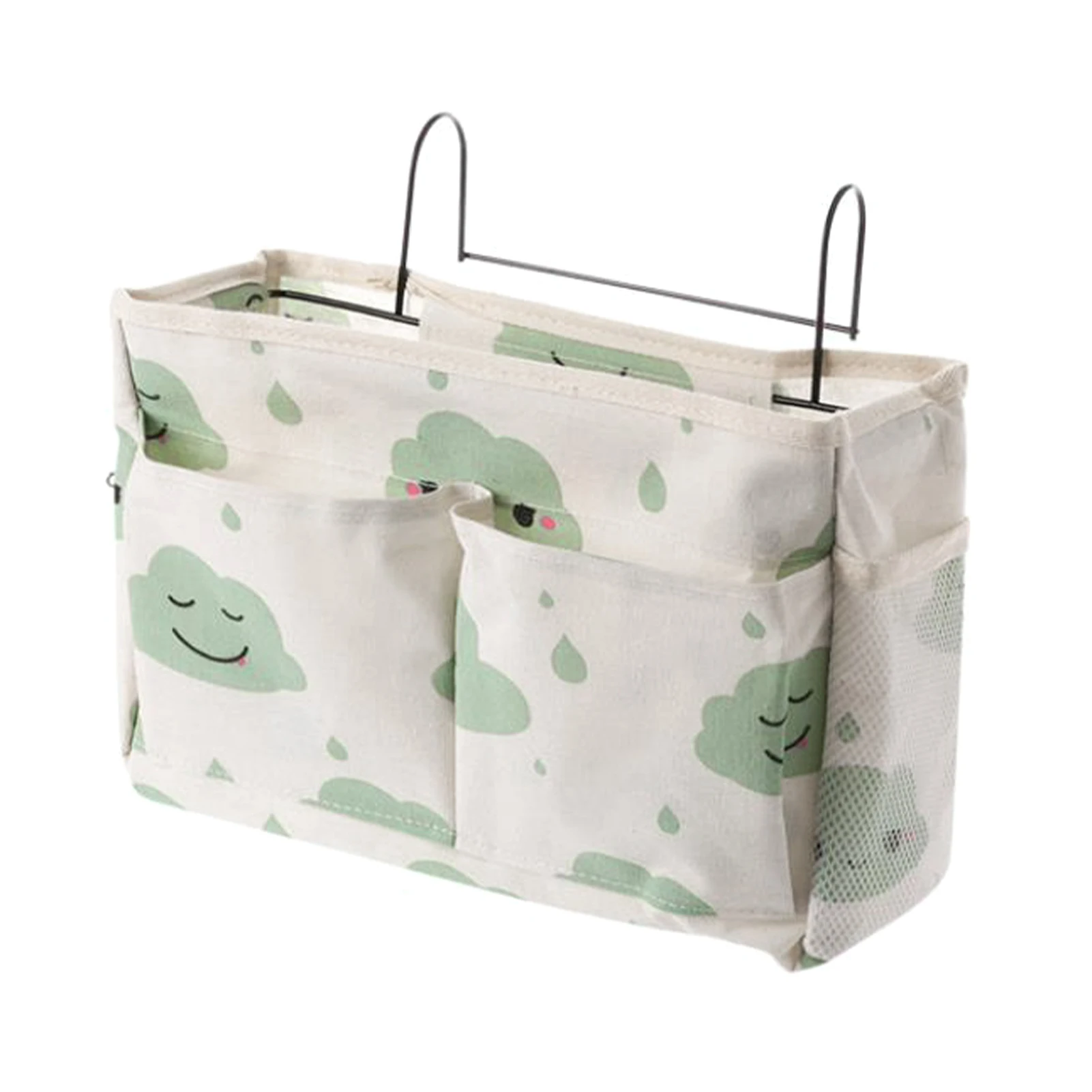 

Семейная Простая установка для дивана, универсальный подвесной карман для хранения кровати, экономия места, льняная спальня с крючком, моющаяся