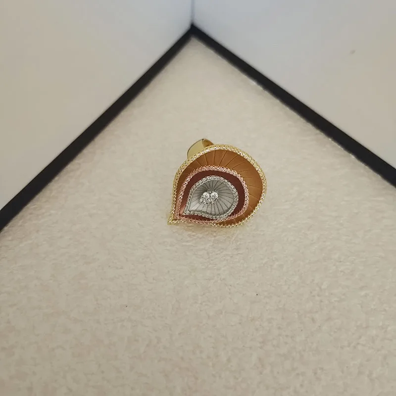 100%  Original Design Dazzdelic AAA Cubic Zirconia Waterdrop Luxury  Ring For Women Dating And Party