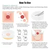 10-50pcs Drain valve One-piece System Colostomy Bags for Adults Disposable Colostomy Pouch Opening 20-65mm With Clip Closure 5