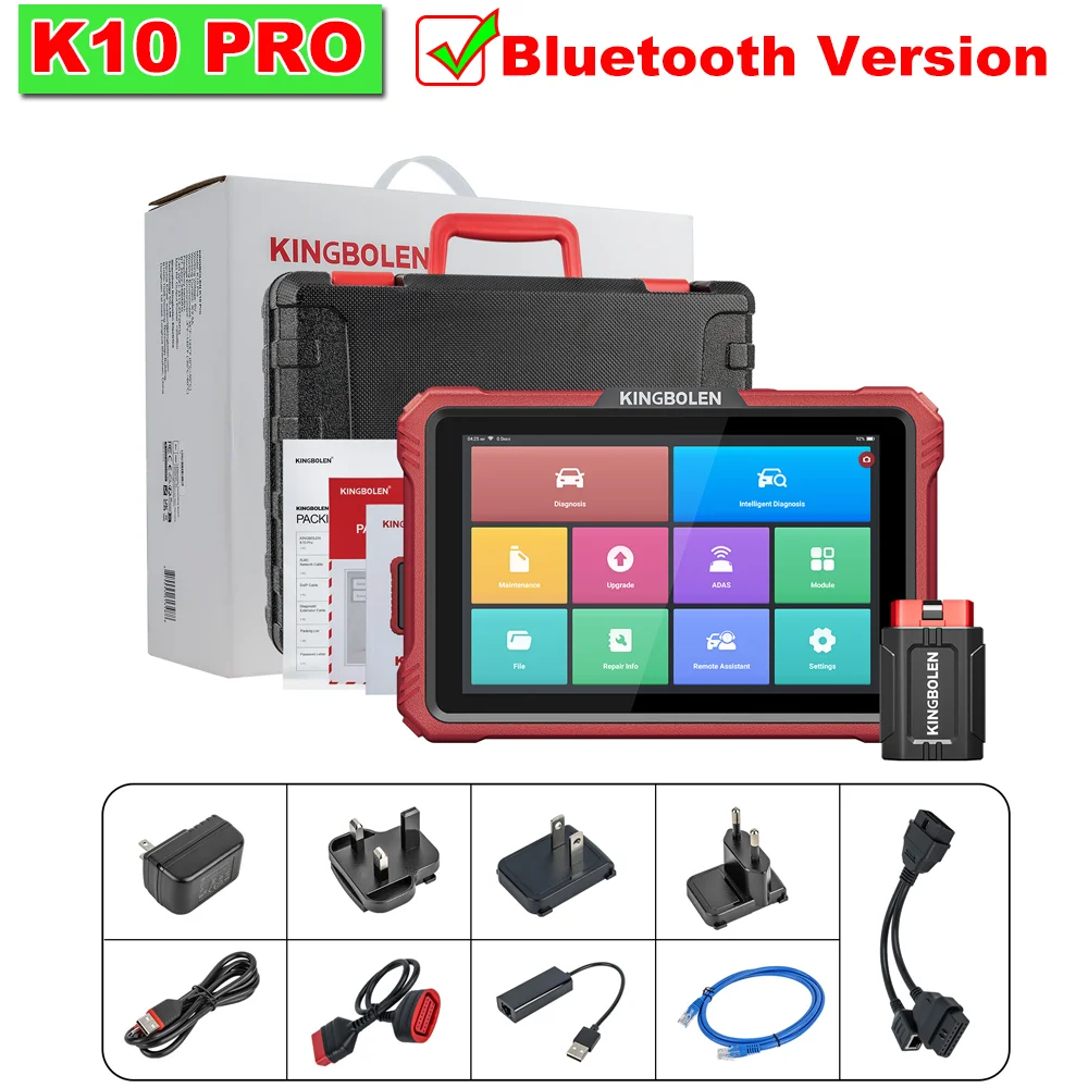 KINGBOLEN K10 Pro K10 ELITE Komplettsystem Bidirektionaler Diagnosescanner Werkzeuge Auto-OBD2-Scanner Topologiekarte 40+ Reset-Service – Detail 14