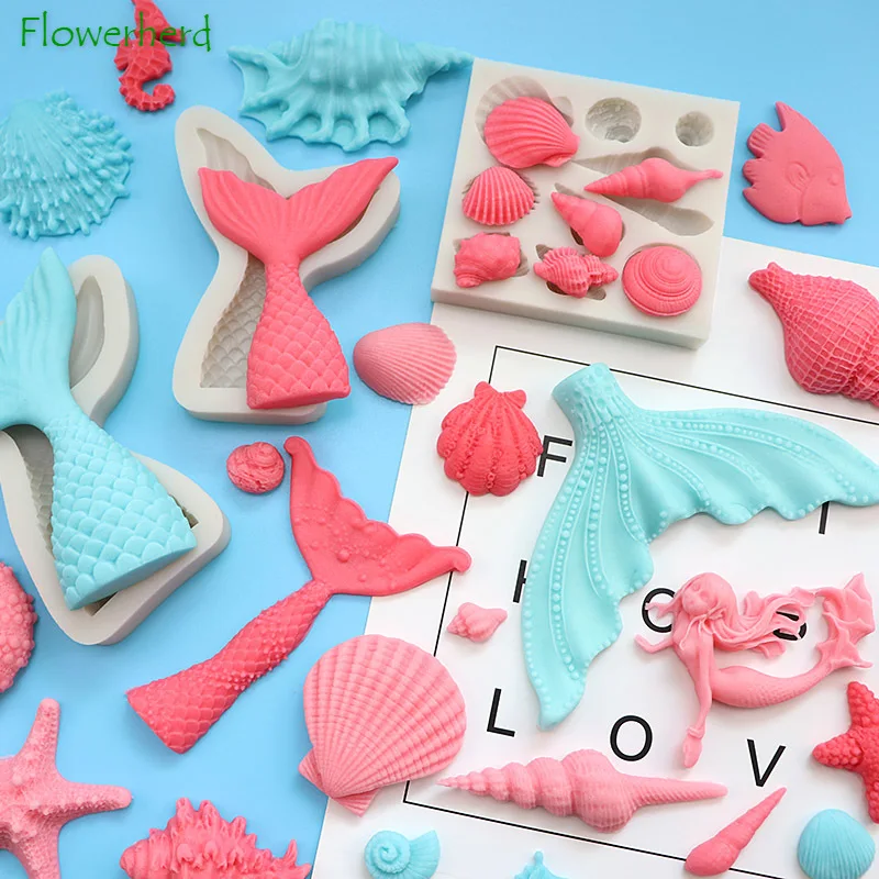 Epoxy Resin Starfish Mold Chocolate Candy Molds Food-Grade Seashell  Silicone Molds Cute Gifts For Baking Biscuits Pudding Jelly - AliExpress
