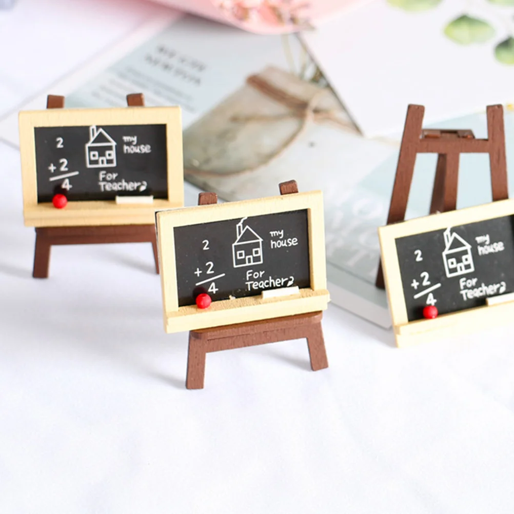 5 Pcs Mini Wooden Easel Model Lightweight Portable House Decor Micro Landscaping Accessory Supplies Easels Display