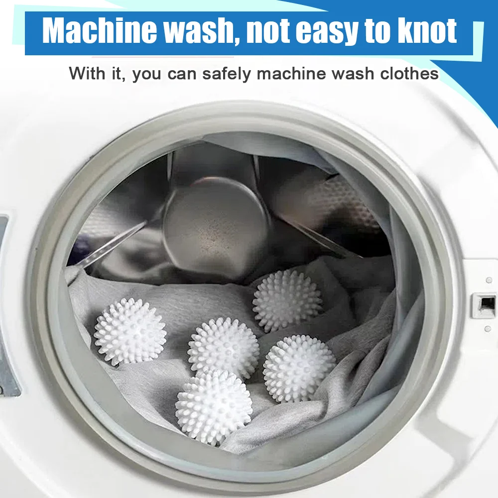 Laundry Ball 4Pcs PVC Dryer Ball Reusable Washing Machine Drying Fabric Softener for Home Clothe Cleaning