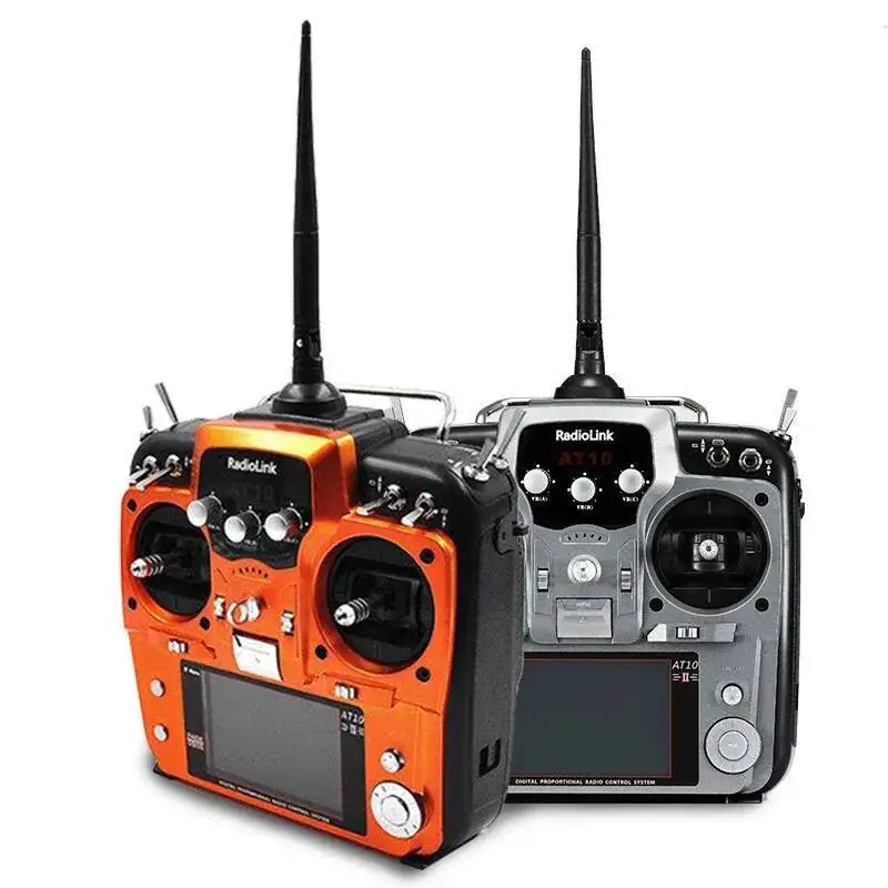 Récepteur R12DS et module télémétrie PRM-01 connectés à l'émetteur Radiolink AT10II