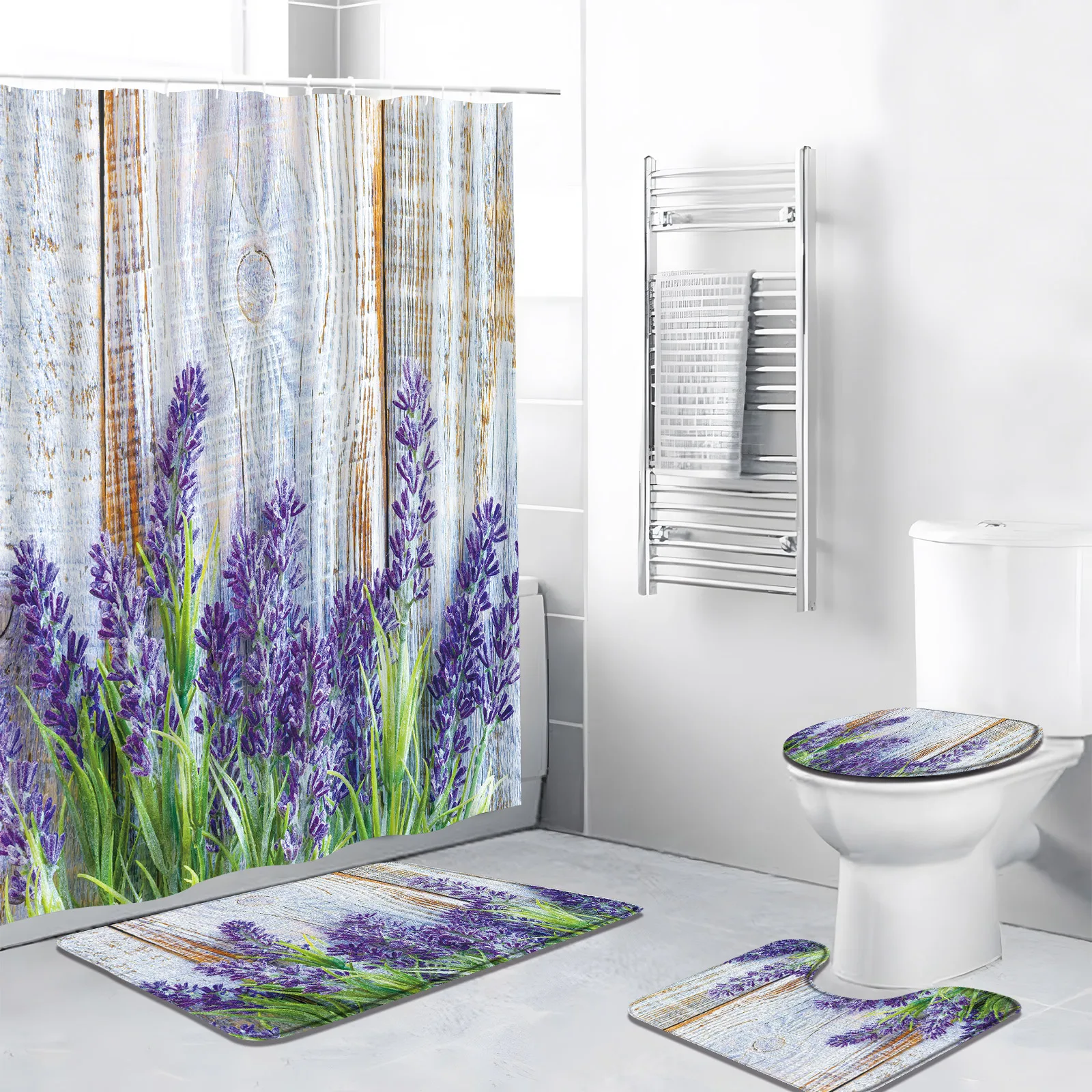 rideau-de-douche-a-fleurs-paysage-de-nature-rurale-violet-µ-motif-de-pont-hodecor-polymeres-de-bain-housse-de-toilette-lea-4-pieces-par-ensemble