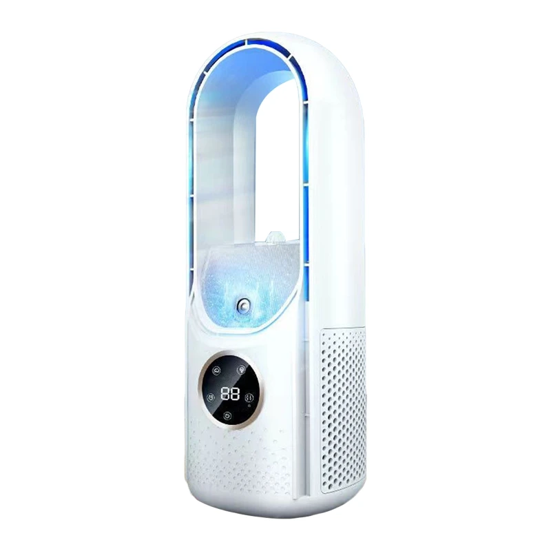 Personal Evaporative Air Cooler Portable Cooling Fan Quiet 6-Speed USB Powered Desk Table Fan for Bedroom Home Office 27RB