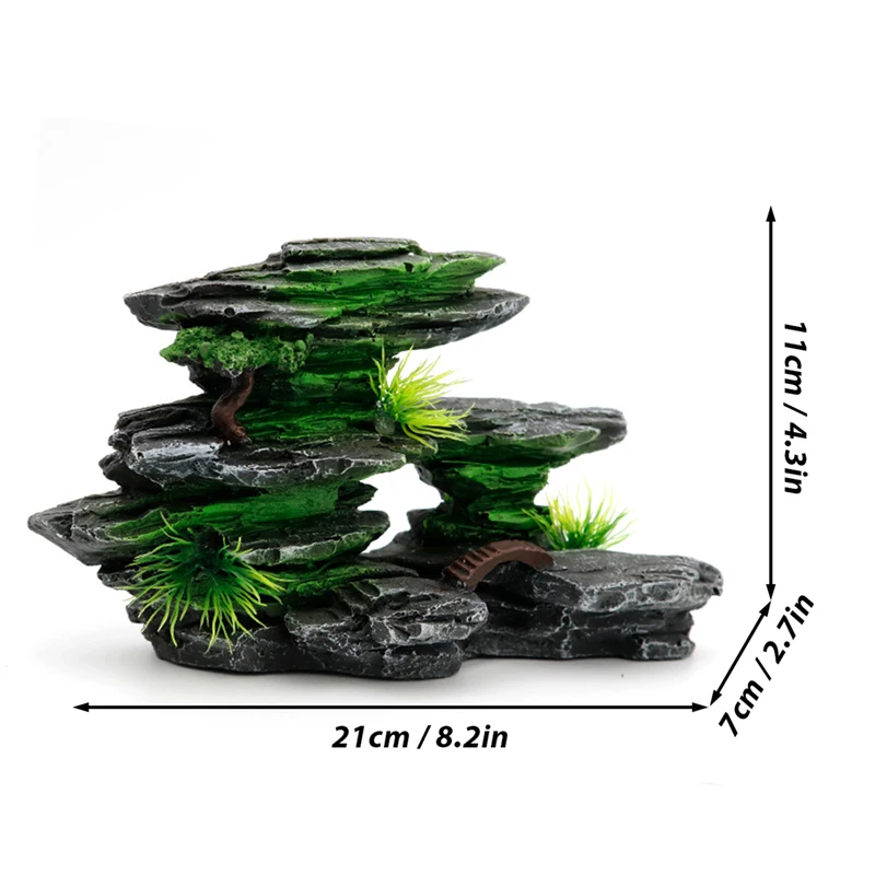 Creative rockery Fish Tank Ornaments Decoration Landscaping Resin Rockery Aquarium Resin Rockery Home Crafts Ornaments D9261