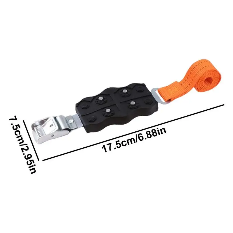 Car Tire Traction Mats Anti Skid Tire Rubber Straps Snow Traction Mat Car Blocks Wheel Straps Off-Road Escape Tool