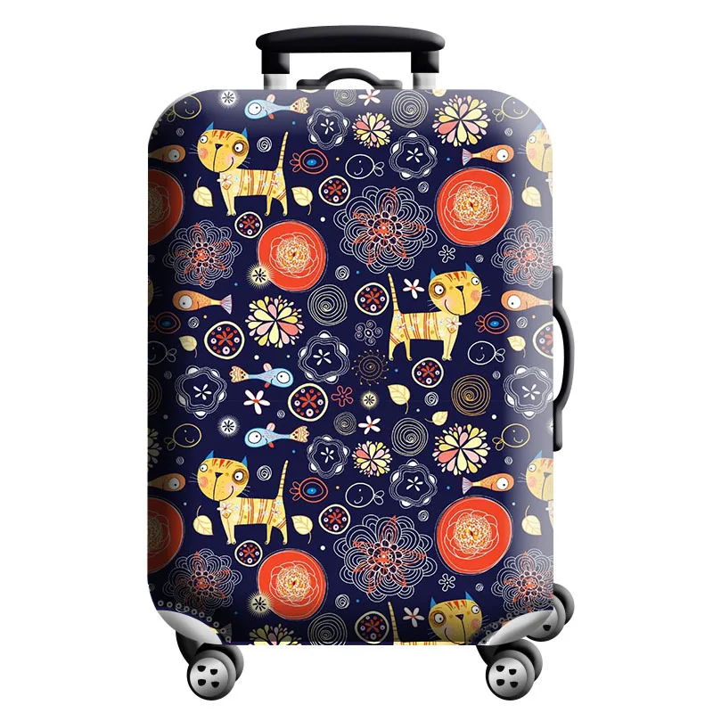 thumbnail image 1 of Funda protectora de equipaje con diseño de mapa del mundo, elástica y gruesa, con cremallera, para maletas de 18 a 32 pulgadas, fundas para carrito, accesorios de viaje, 1 of 5