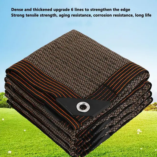 Árnyékos Ruhák 90% -Os Lombkorona Vízálló Ponyvás Sátor Árnyék Hdpe Háló Korszerűsített Grommets Napsugárzással Otthoni Üvegházhatású Növények Számára - Image 4